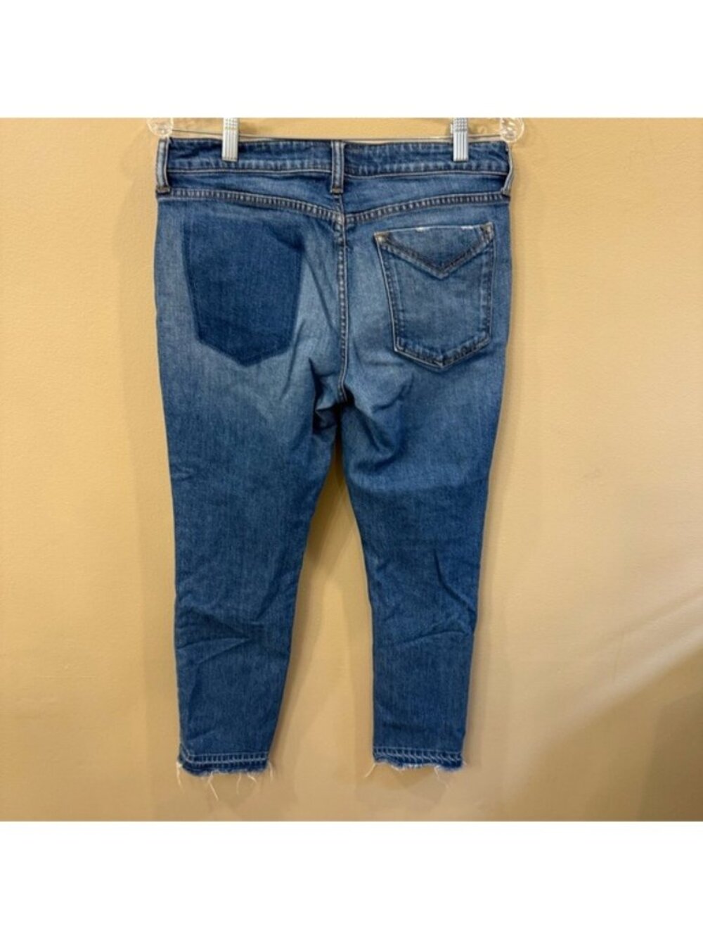 Derek Lam 10 Crosby Gia Mid-Rise Cropped Flare Jeans Blue Denim Size 28 Waist - Picture 3 of 14